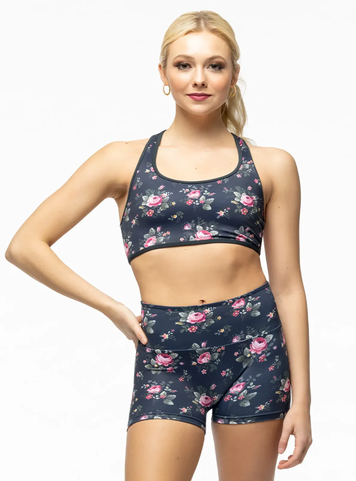 Elevé Dancewear | Laura Crop Top | Cottage Rose