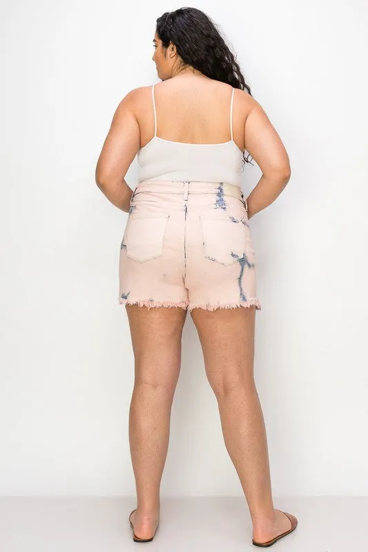 Emma Plus Size - High Rise Stretch Mom Shorts