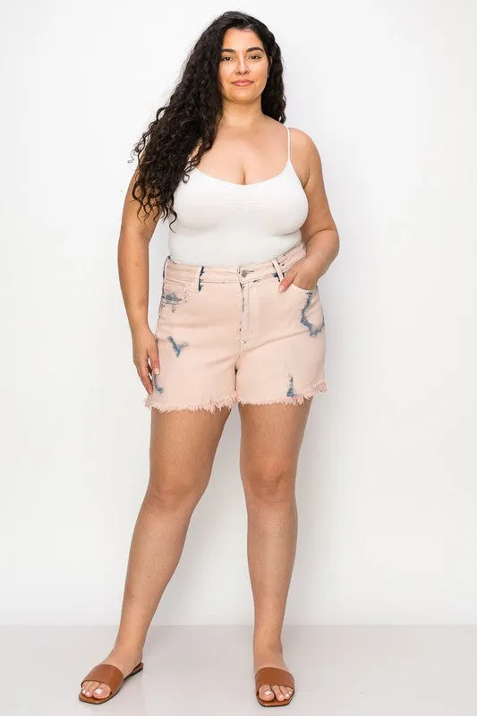 Emma Plus Size - High Rise Stretch Mom Shorts