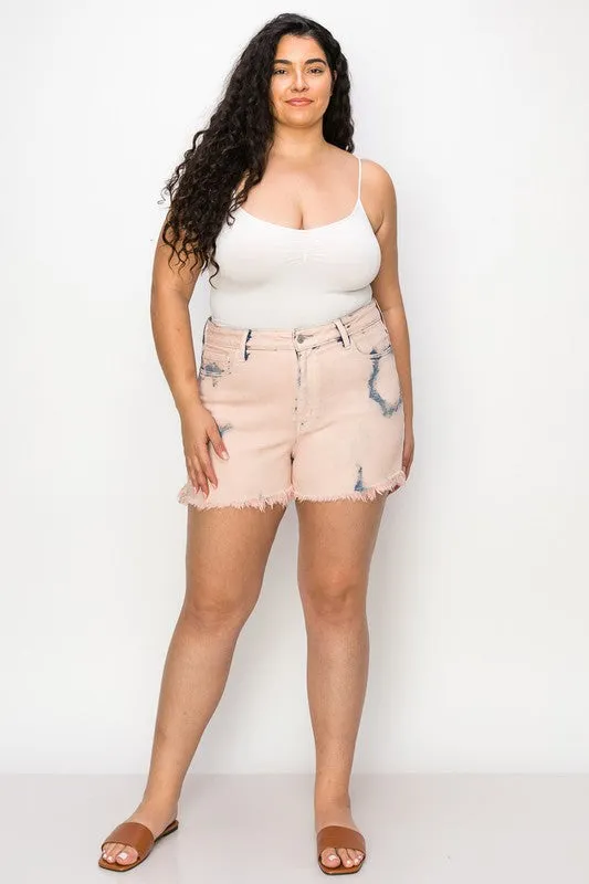 Emma Plus Size - High Rise Stretch Mom Shorts