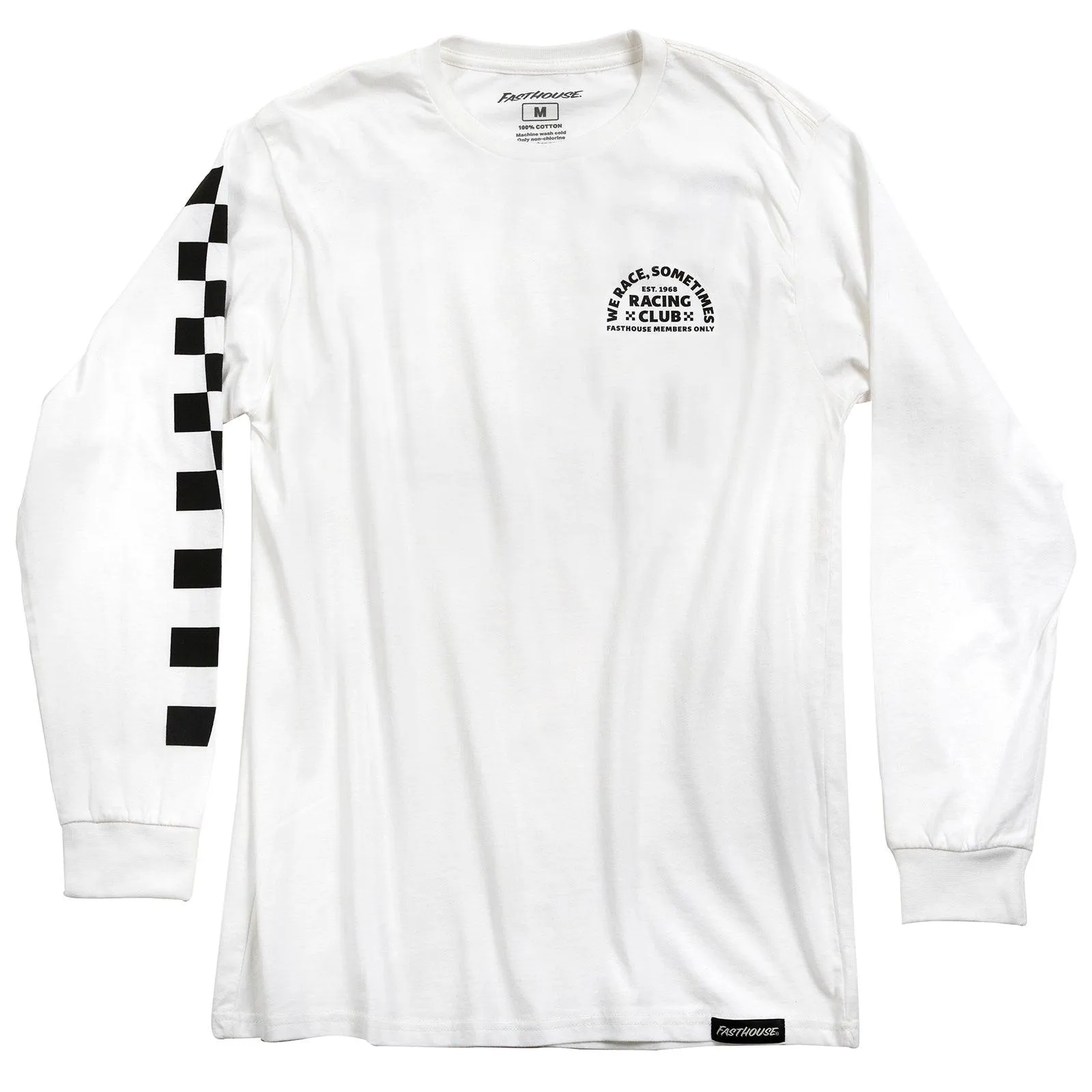 Fasthouse Members Only Long Sleeve Tee - White