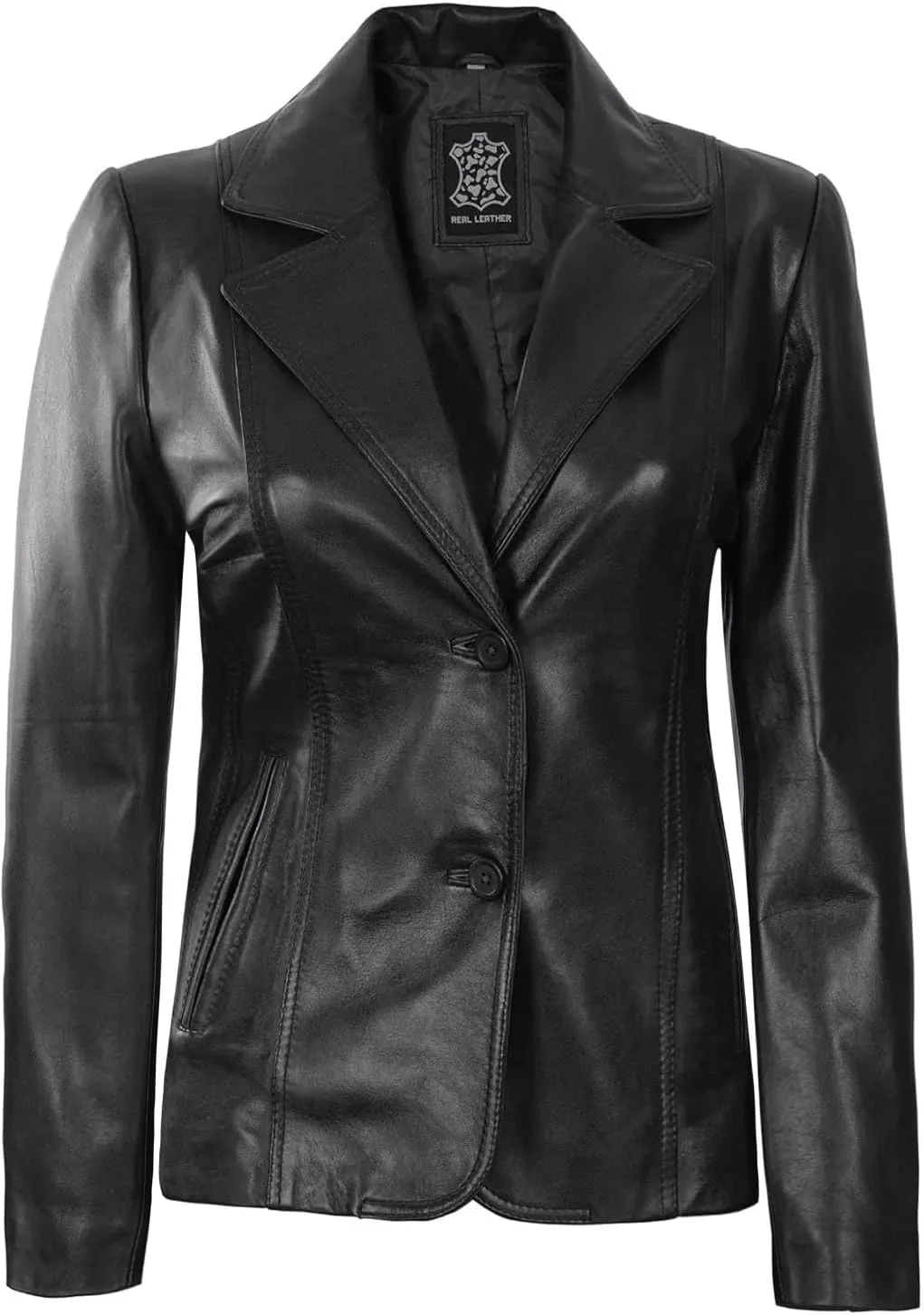 fjackets Leather Blazers For Women - Blazers For Women Business Casual - Real Lambskin Blazer Jackets For Women's