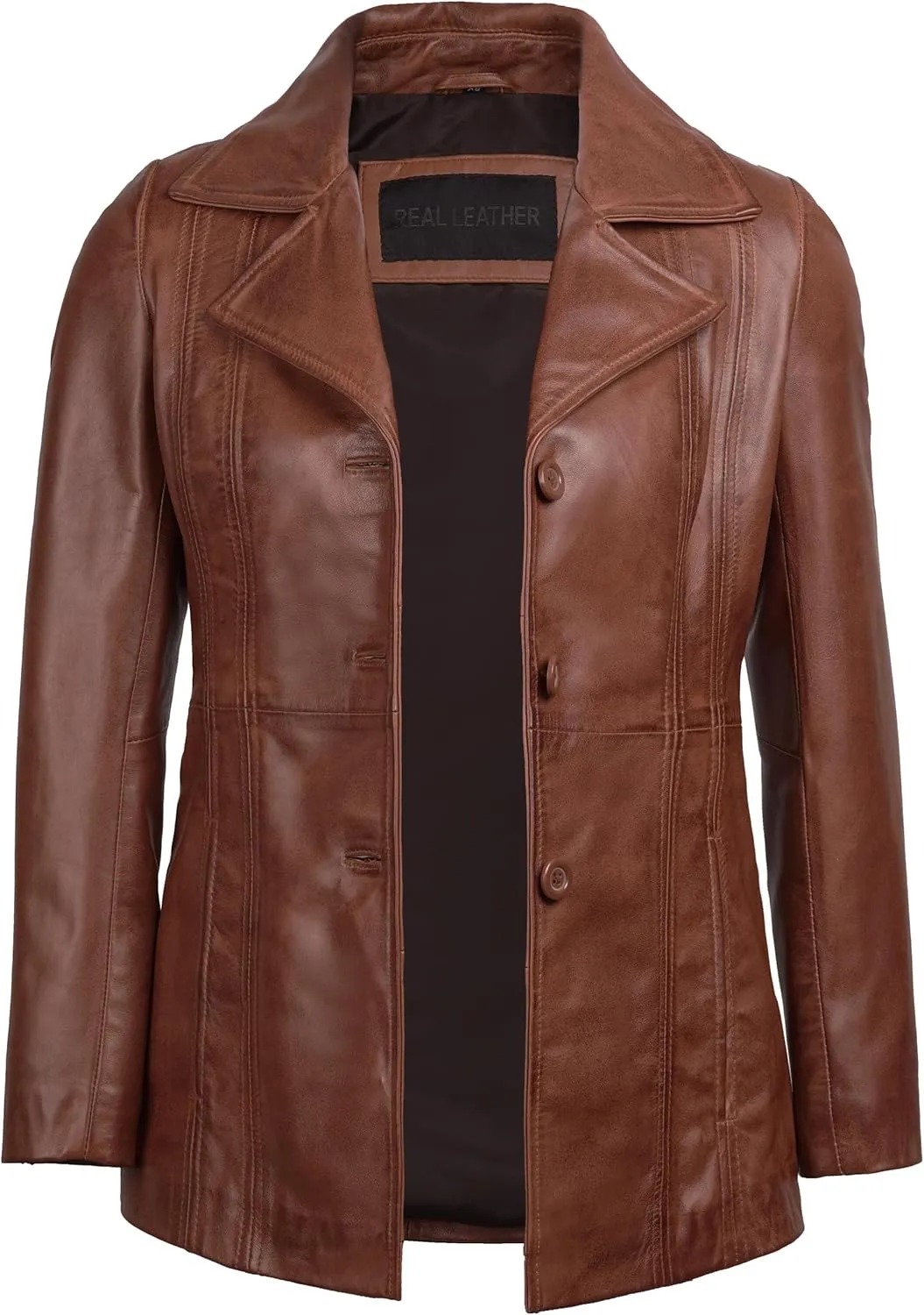 fjackets Leather Blazers For Women - Blazers For Women Business Casual - Real Lambskin Blazer Jackets For Women's