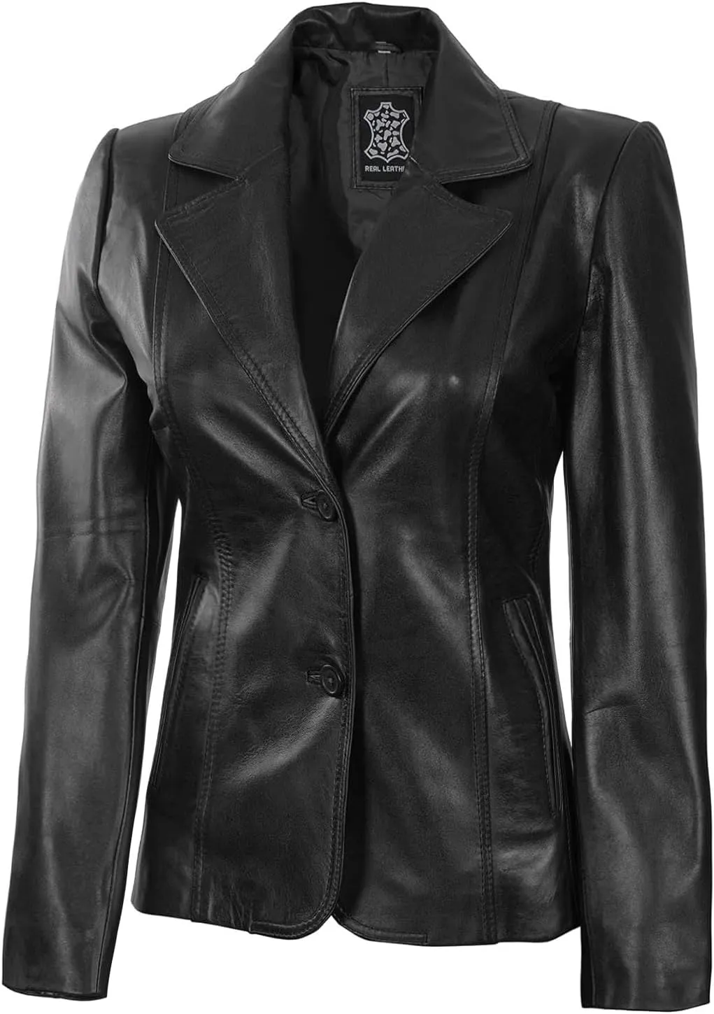 fjackets Leather Blazers For Women - Blazers For Women Business Casual - Real Lambskin Blazer Jackets For Women's