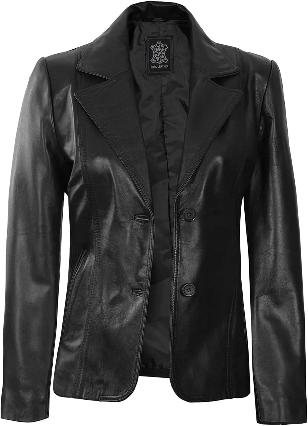 fjackets Leather Blazers For Women - Blazers For Women Business Casual - Real Lambskin Blazer Jackets For Women's