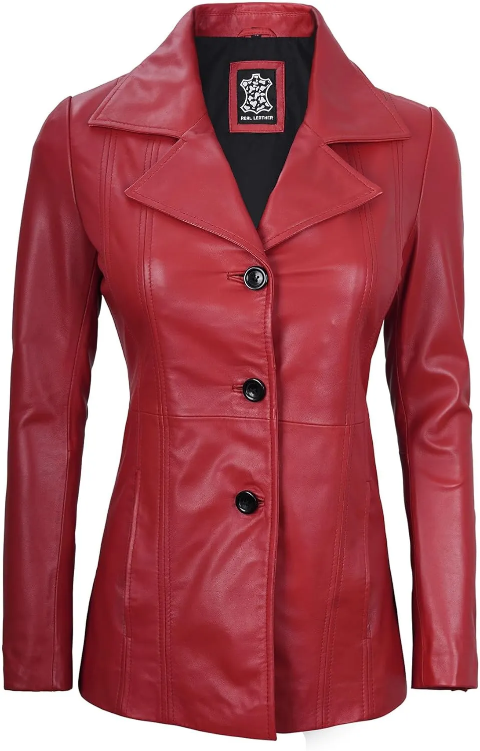 fjackets Leather Blazers For Women - Blazers For Women Business Casual - Real Lambskin Blazer Jackets For Women's