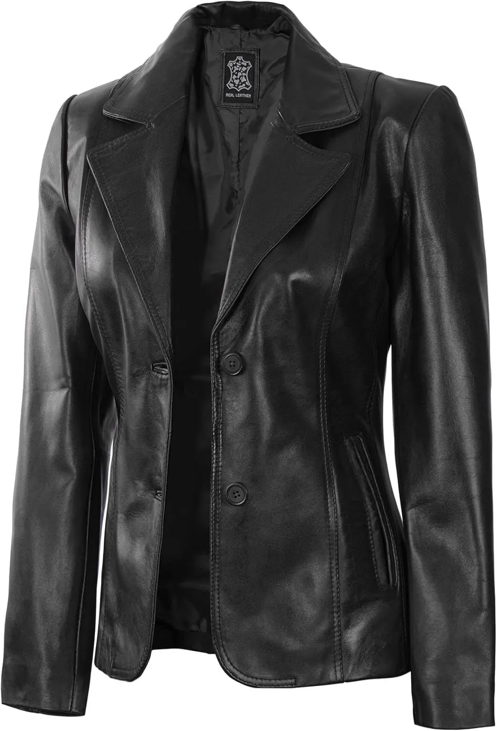 fjackets Leather Blazers For Women - Blazers For Women Business Casual - Real Lambskin Blazer Jackets For Women's