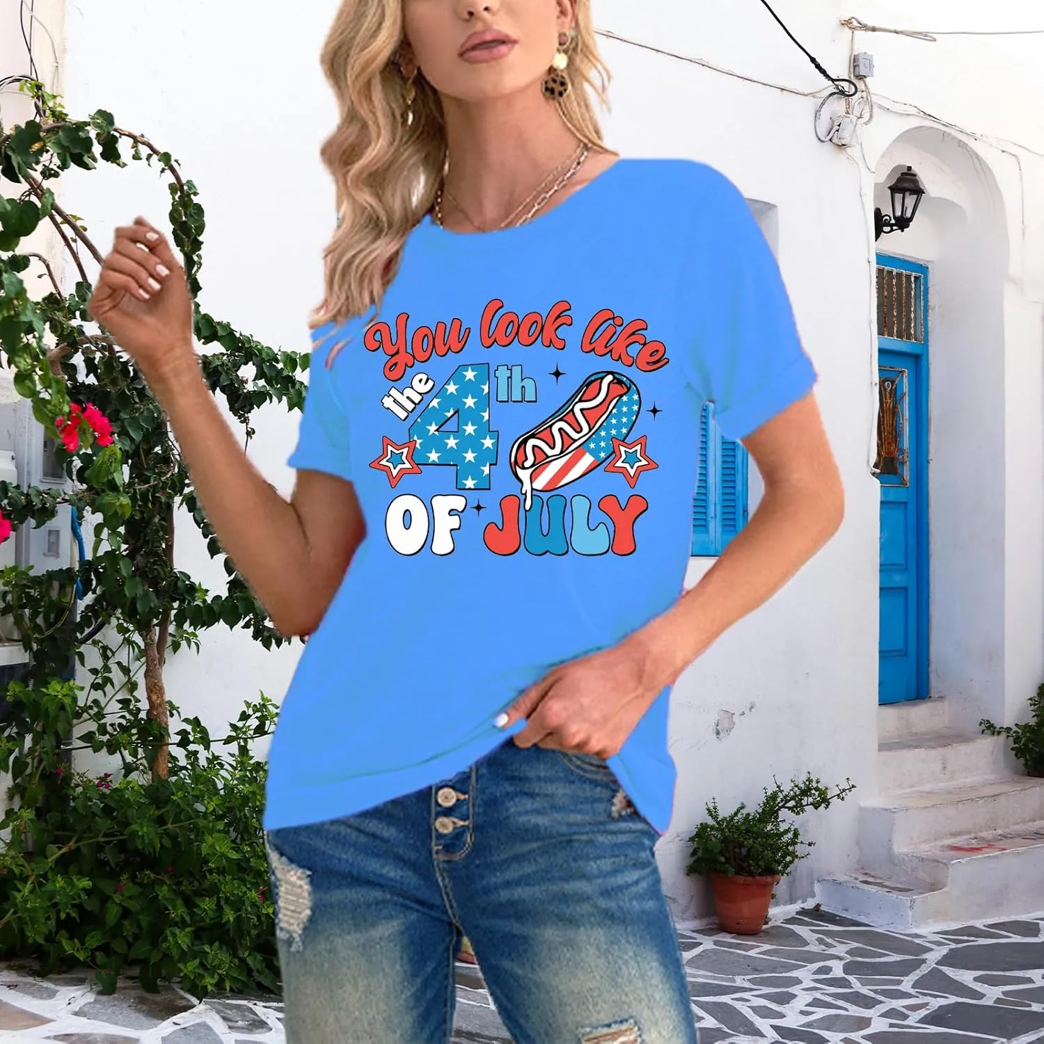 Floral Shirts for Women Boho Wildflower Graphic Workout T Shirts Summer Short Sleeve Nature Tee Tops