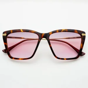 FREYRS Audrey Tortoise Pink Sunglasses