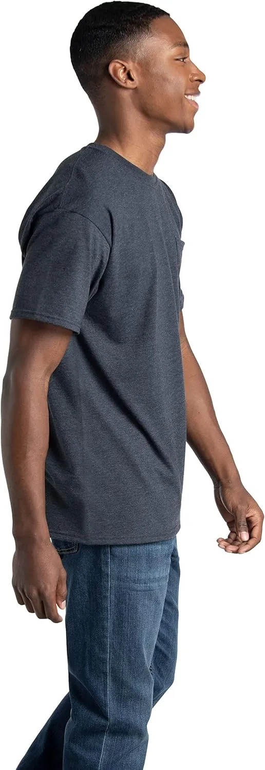 Fruit of the Loom Men's Eversoft Cotton T-Shirts, Breathable & Moisture Wicking with Odor Control, Sizes S-4X