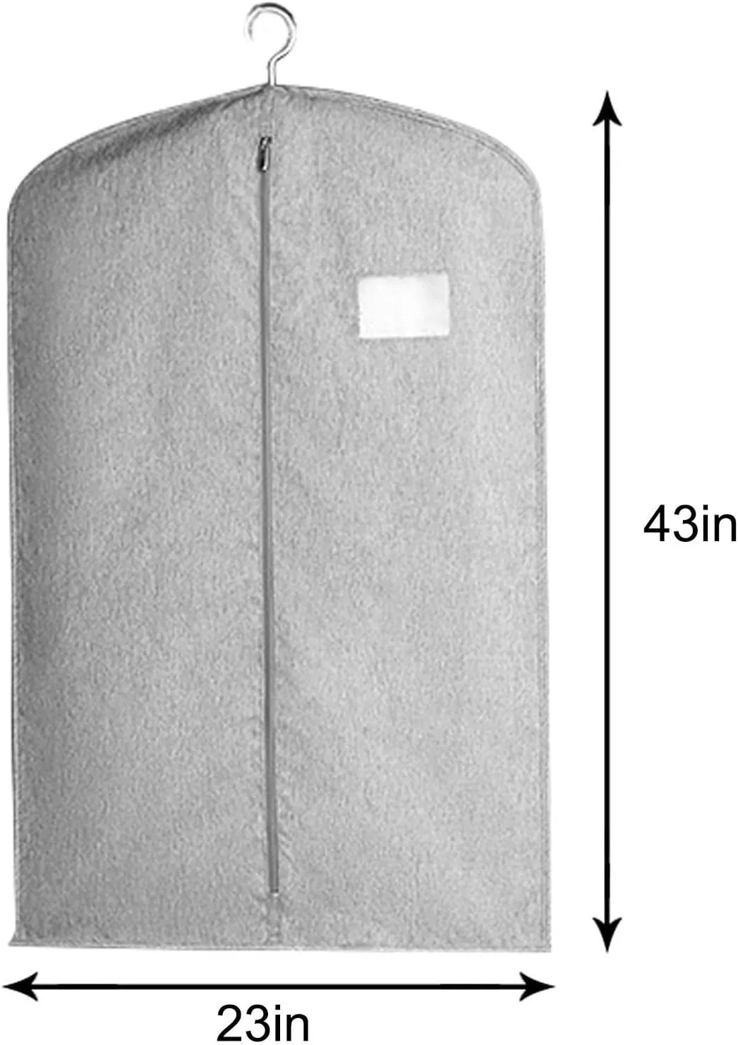 Garment Bags Waterproof Dust-Proof Clothes Cover for Hanging with Zipper for Coats, Jackets, Shirts, Down Jackets(Purple,110x58cm/43x23in)