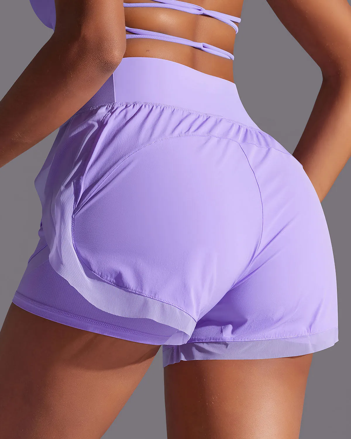 Gemma Active Shorts - Purple