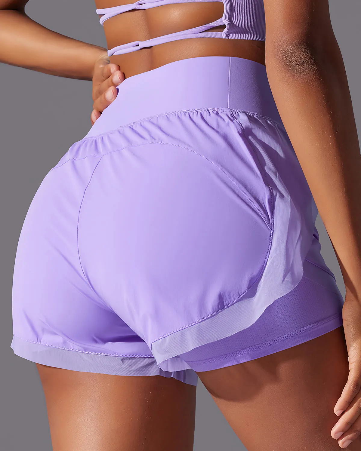 Gemma Active Shorts - Purple