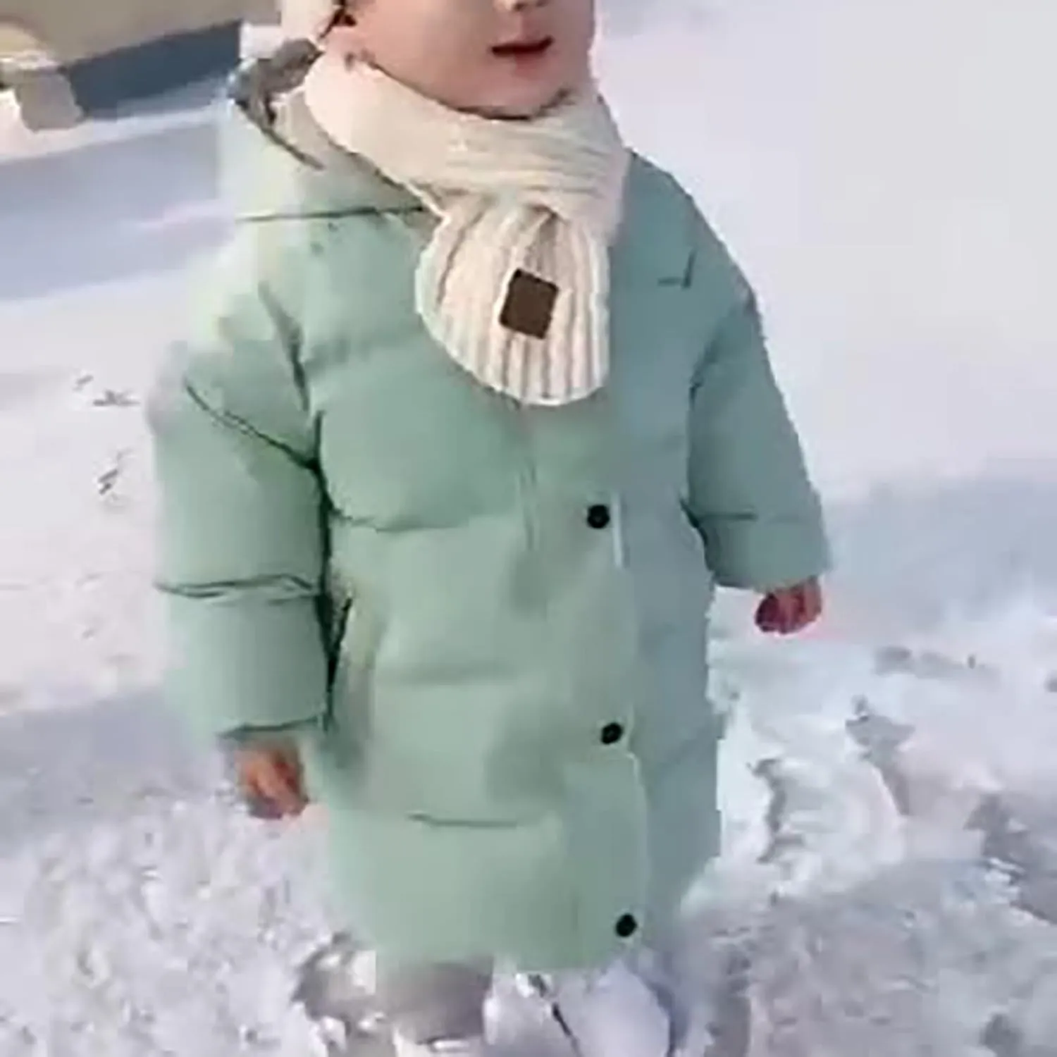 Girl Coats 2t Children's Down Padded Jacket Long Cotton Padded Jacket Baby Children's Big Girls down Winter Jacket