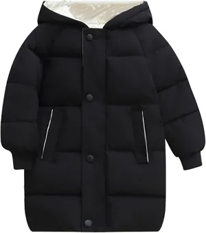 Girl Coats 2t Children's Down Padded Jacket Long Cotton Padded Jacket Baby Children's Big Girls down Winter Jacket