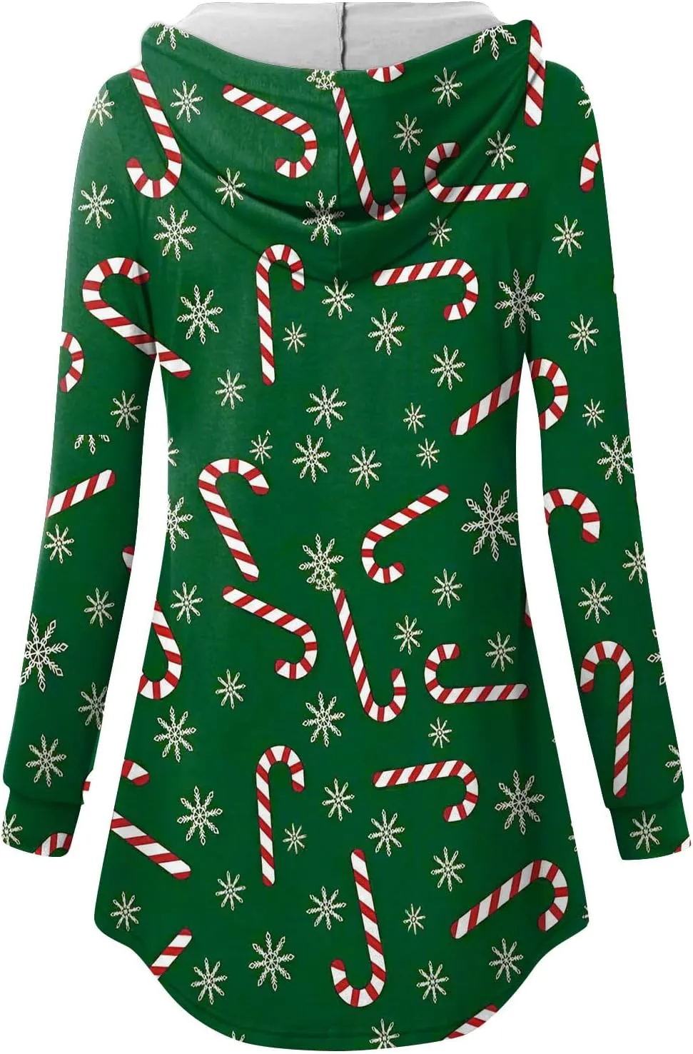 GOFULY Christmas Hoodie Womens Winter Oversized Button Shirt Drawstring Xmas Print Trendy Fall Tunic Tops Christmas Clothes