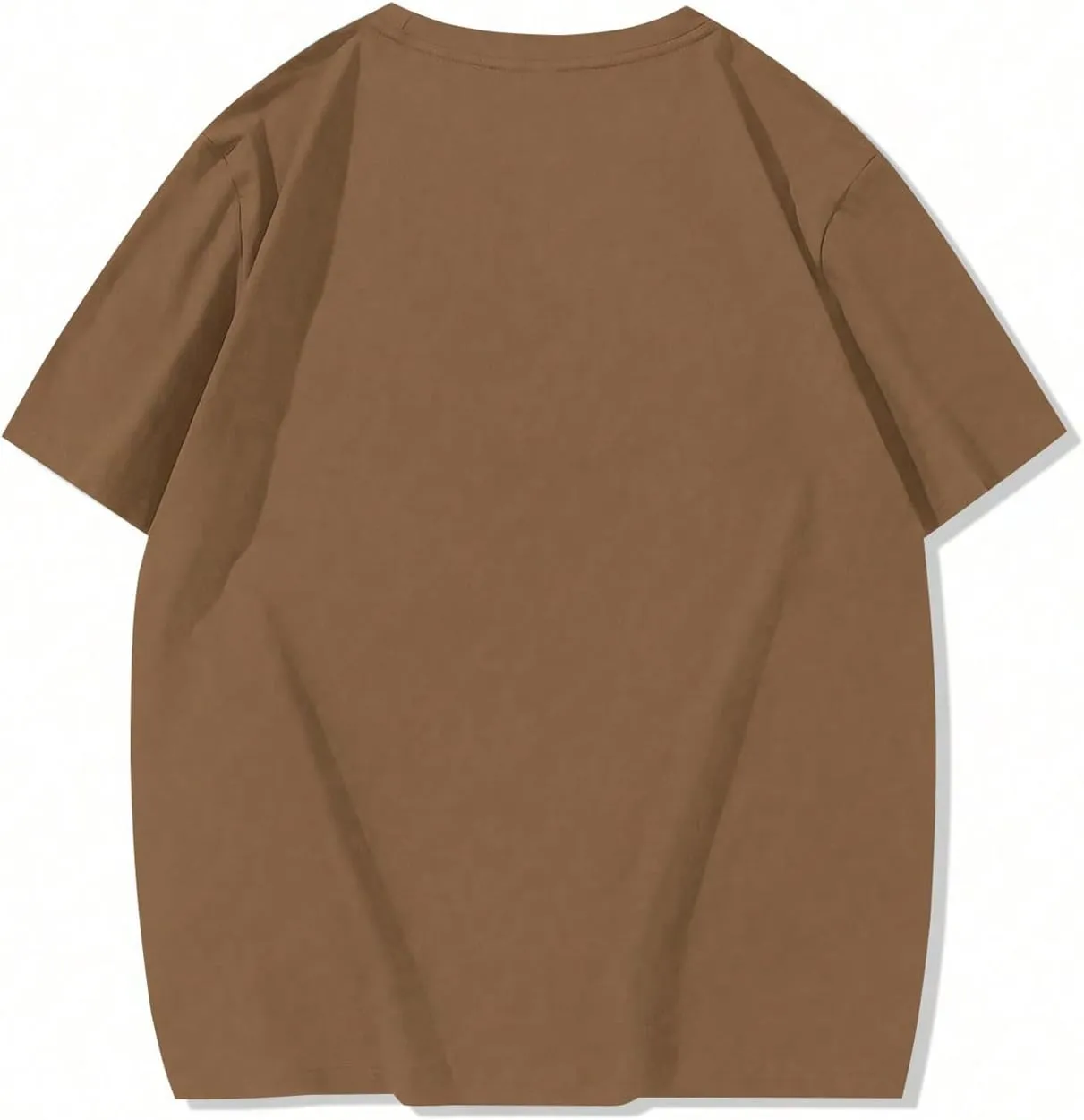 GORGLITTER Men's Oversized T Shirt Letter Graphic Short Sleeve Drop Shoulder Crewneck Tee Tops