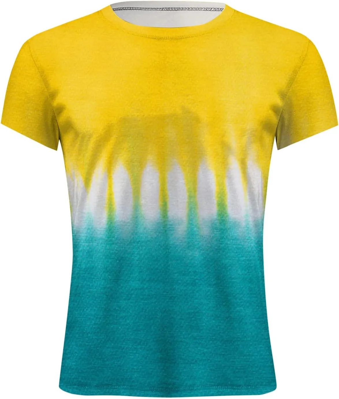 Graphic Tee Shirts for Men 2025 Fashion Short Sleeve Contrast Color Casual Shirt Loose Crewneck Beach Summer Tops