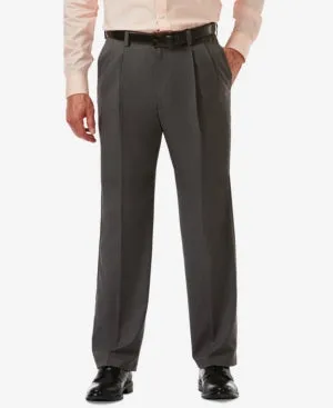 Haggar Mens Classic fit Dress Pants 36 / 29 Grey Solid