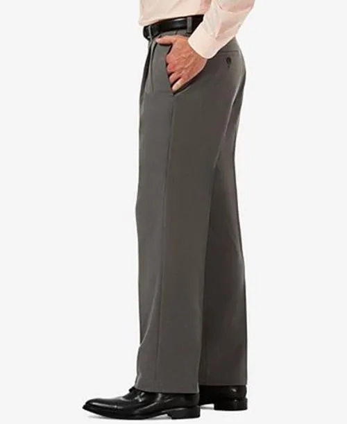 Haggar Mens Classic fit Dress Pants 36 / 29 Grey Solid