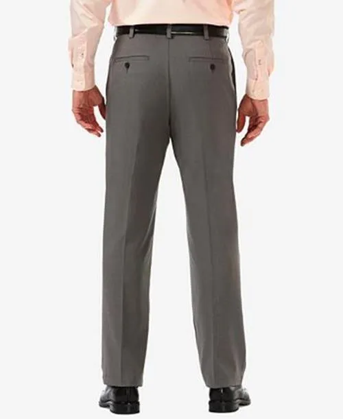 Haggar Mens Classic fit Dress Pants 36 / 29 Grey Solid