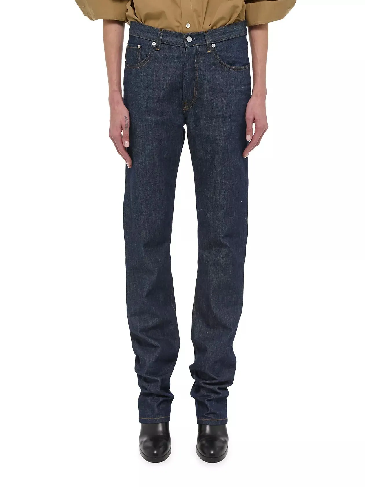 Helmut Lang Mens Slim fit Denim Jeans 31 / 33 Blue Solid