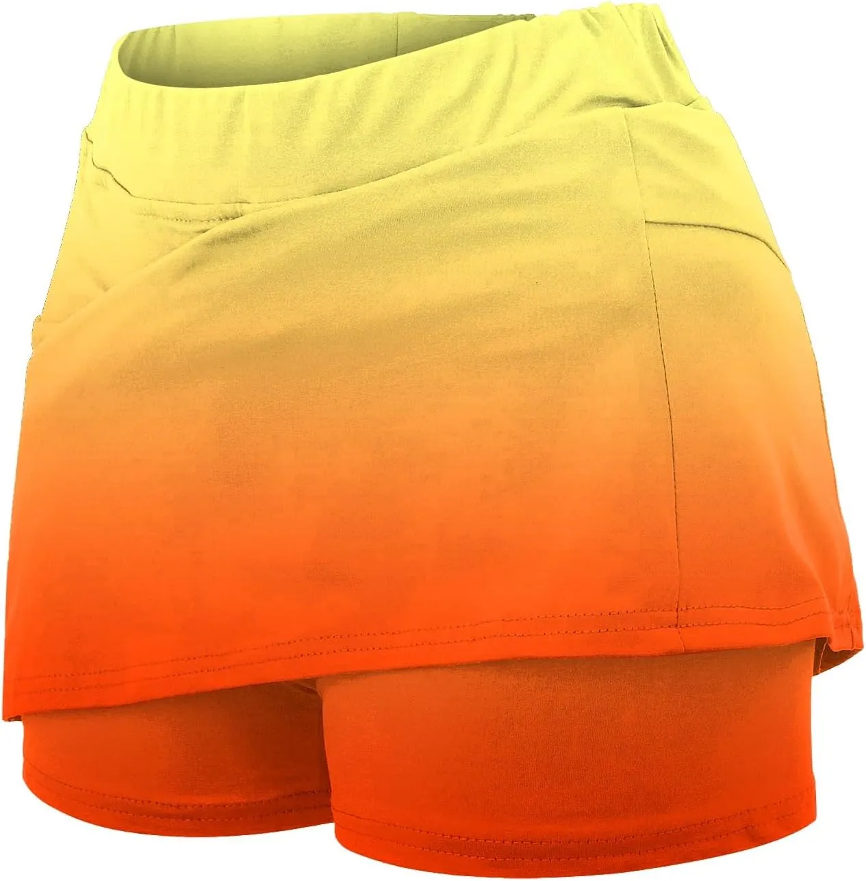 High Waisted Tennis Skirt Waist Culottes Short Skirts Skinny Pants Lightweight High Waist Skinny Tummy Control Plus
