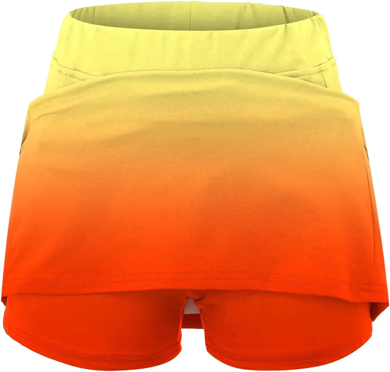 High Waisted Tennis Skirt Waist Culottes Short Skirts Skinny Pants Lightweight High Waist Skinny Tummy Control Plus