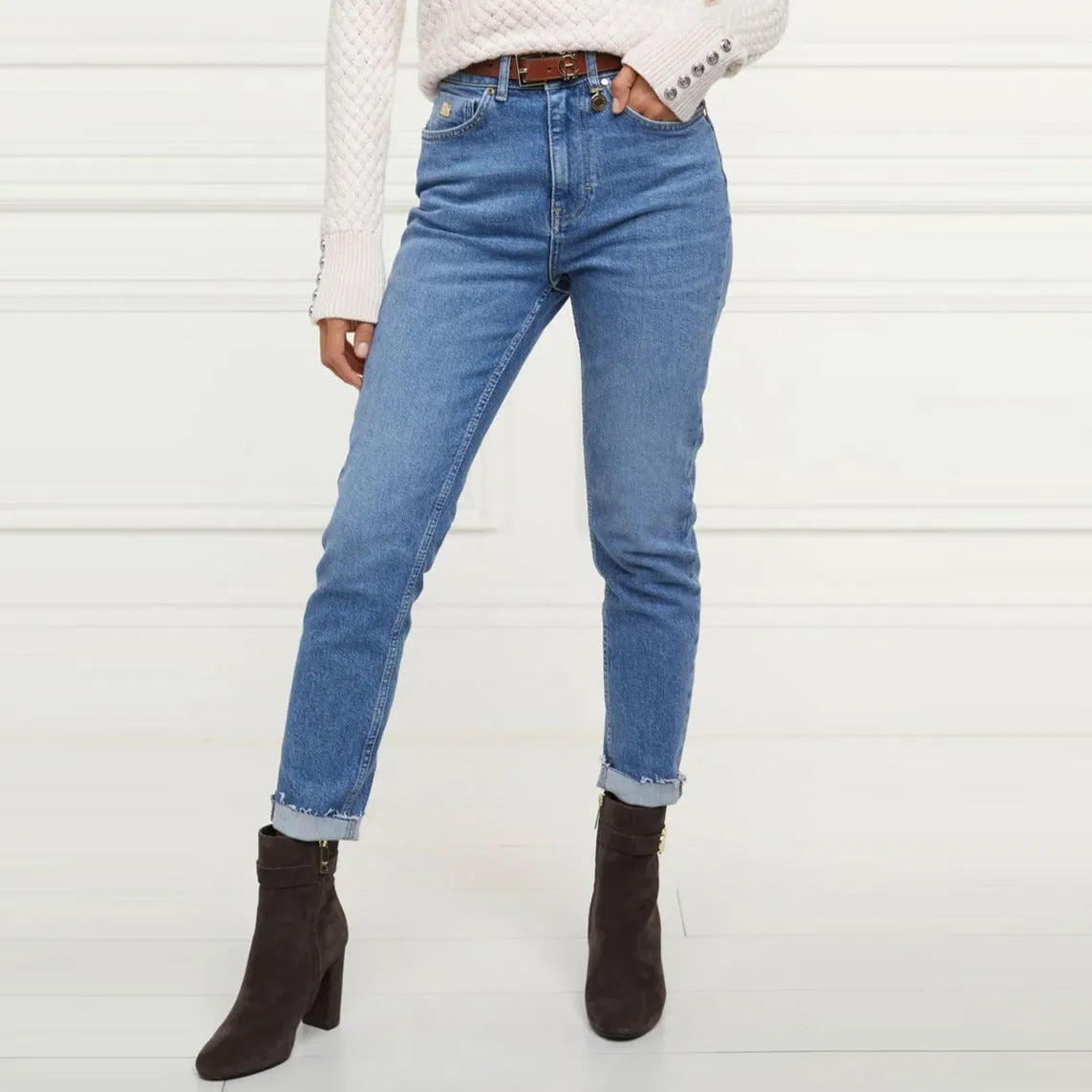 Holland Cooper Ladies High Rise Slim Denim Jeans