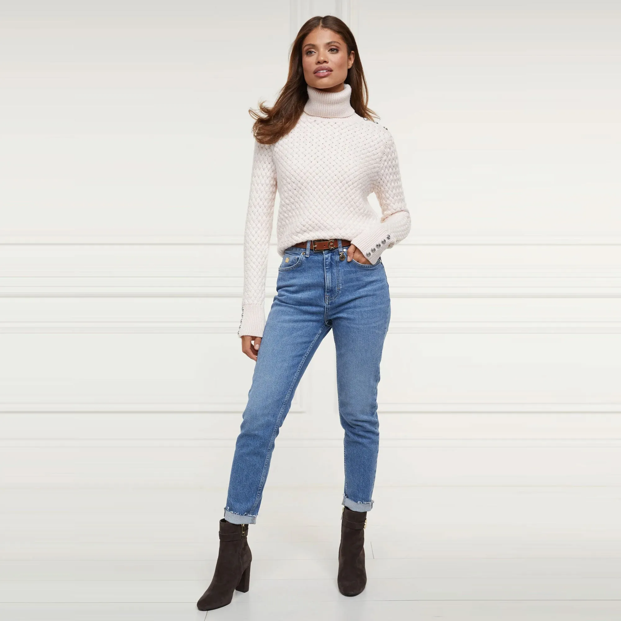 Holland Cooper Ladies High Rise Slim Denim Jeans
