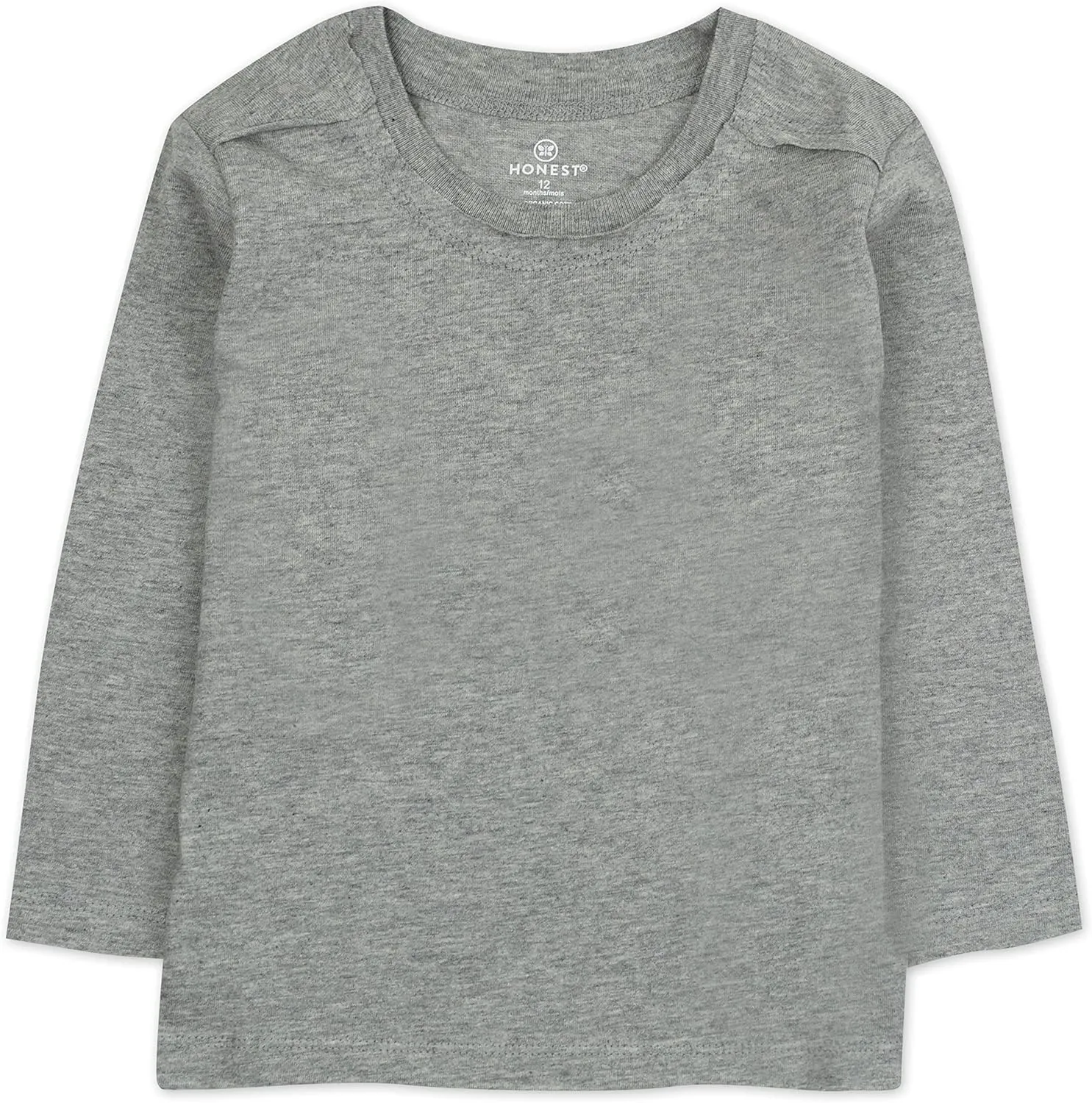 HonestBaby Multipack Long Sleeve T-shirts Tee 100% Organic Cotton Baby, Toddler, Kids, Boys, Girls