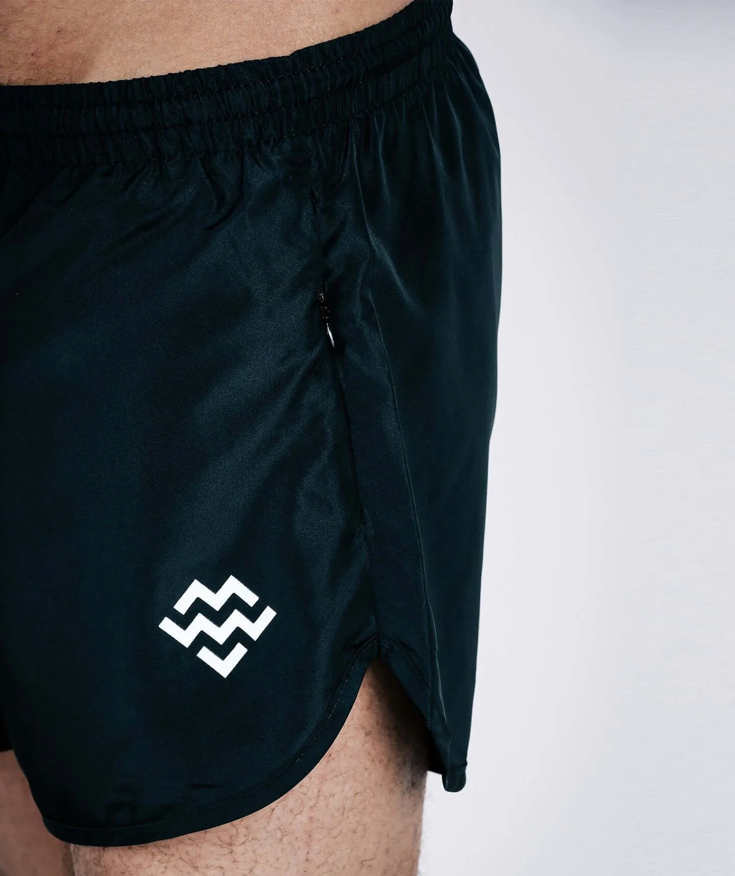 Hybrid Gym/Swim Shorts (Black/White)