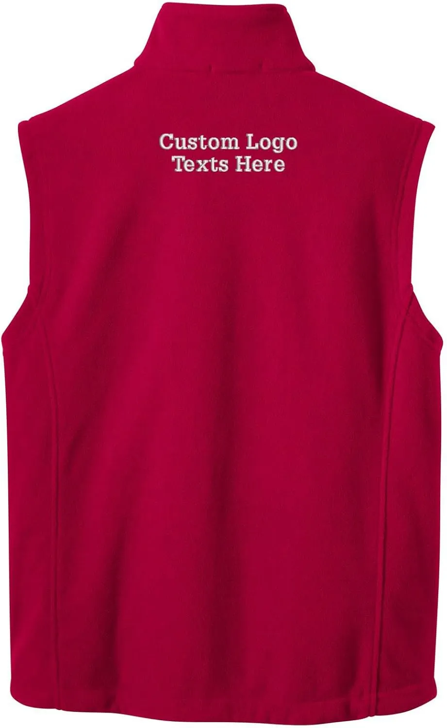 INK STITCH Men F219 Custom Embroidery Add Logo Texts Personalized Fleece Vests
