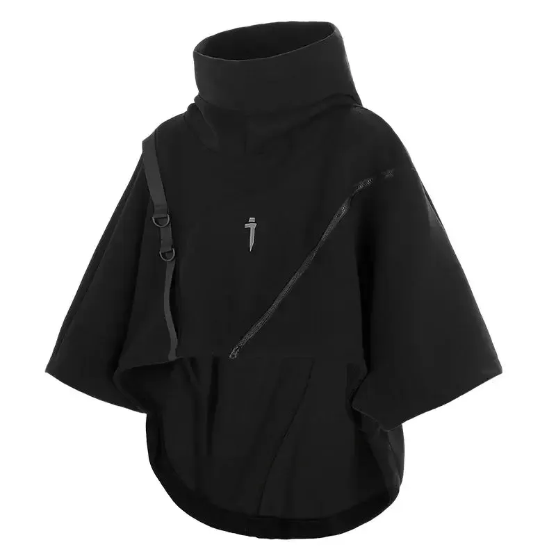 Irregular Techwear Hoodie | Asymmetrical Urban Streetwear