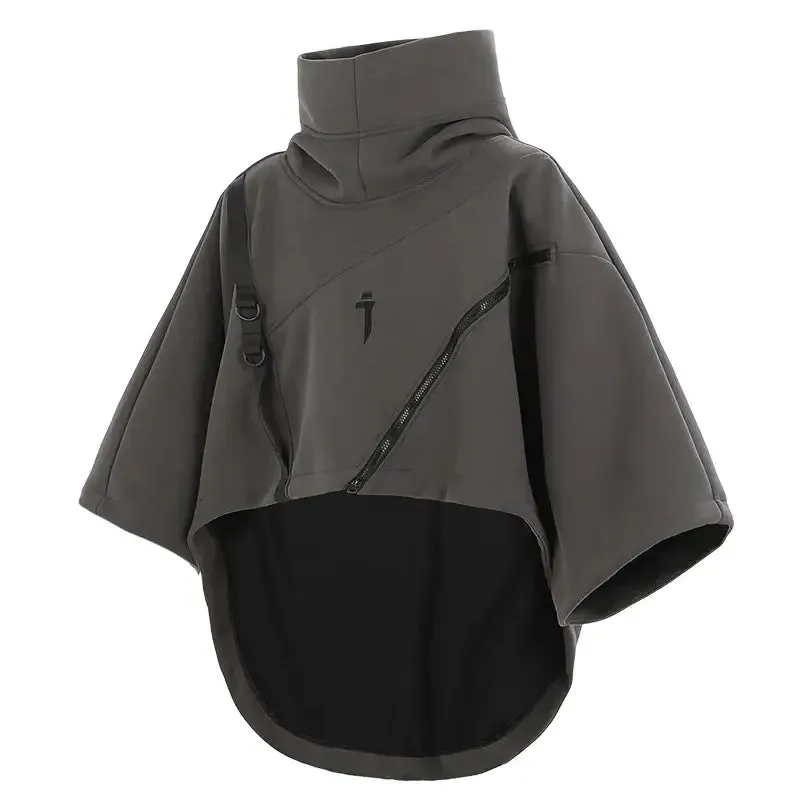 Irregular Techwear Hoodie | Asymmetrical Urban Streetwear
