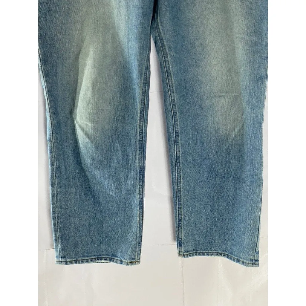 J.CREW Women's Light Blue Classic Straight Curvy High-Rise 90's Denim Jean SZ 28