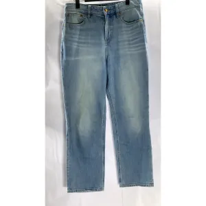 J.CREW Women's Light Blue Classic Straight Curvy High-Rise 90's Denim Jean SZ 28