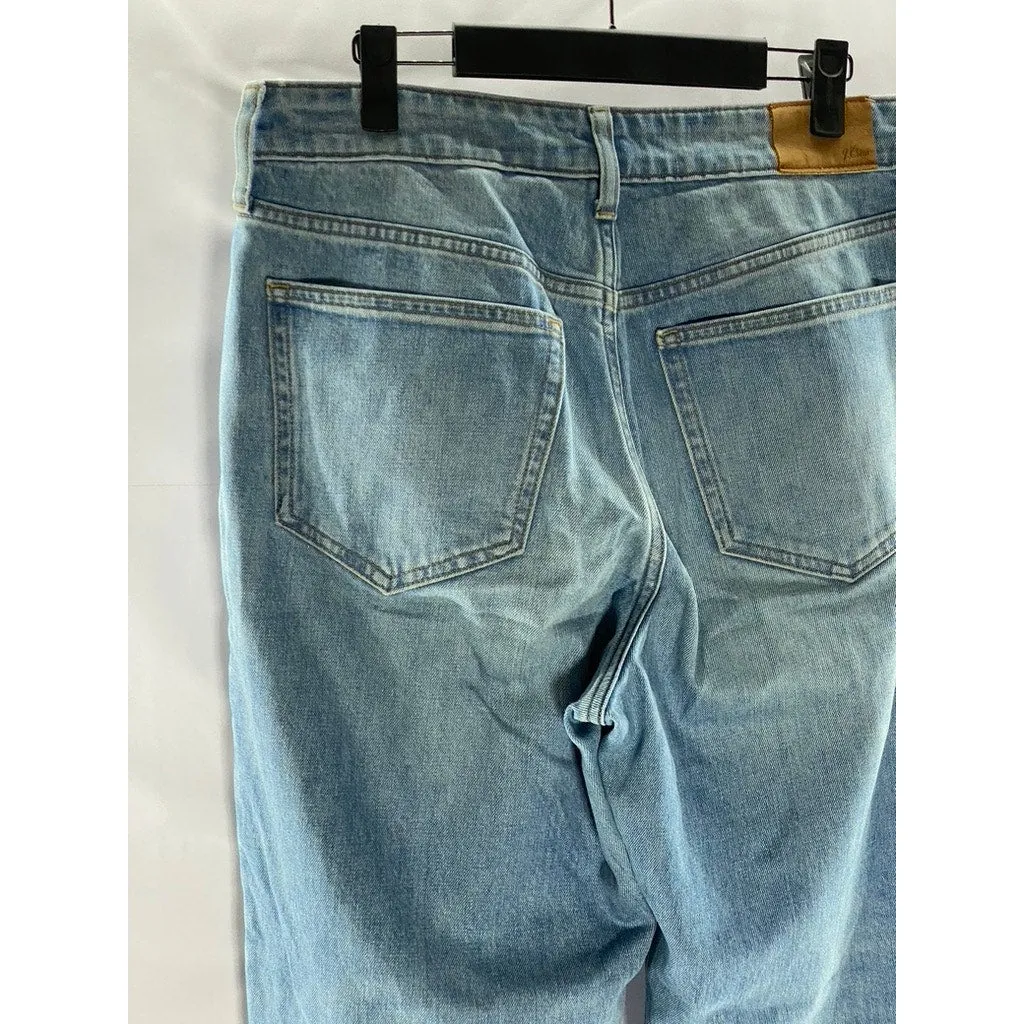 J.CREW Women's Light Blue Classic Straight Curvy High-Rise 90's Denim Jean SZ 28