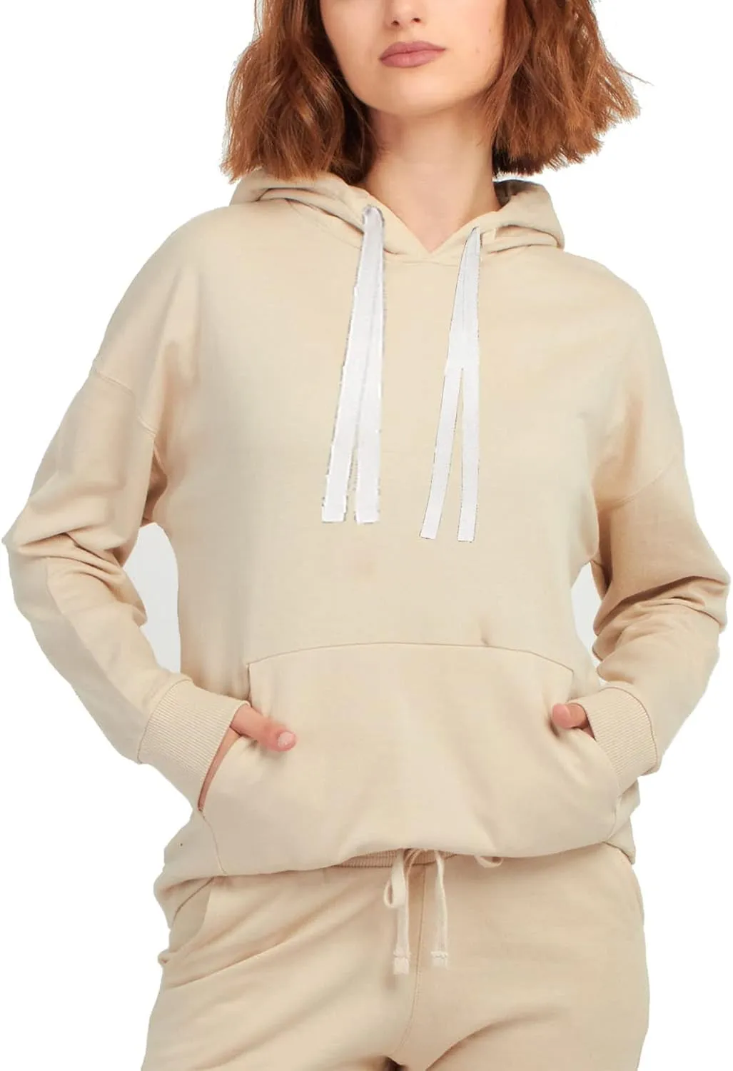 JIHUILAI Two Piece Tracksuit For Women Long Sleeve Stripe Zipper Jacket With Sweatpants Jogger Hoodie Sweatsuit Workout Set