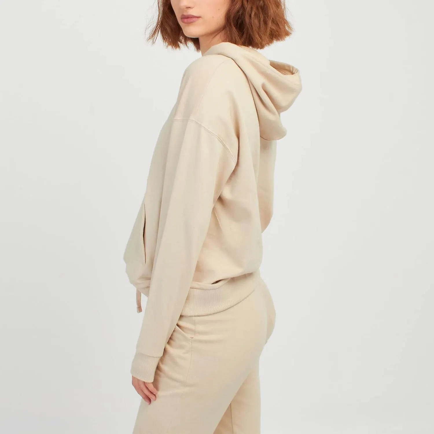 JIHUILAI Two Piece Tracksuit For Women Long Sleeve Stripe Zipper Jacket With Sweatpants Jogger Hoodie Sweatsuit Workout Set