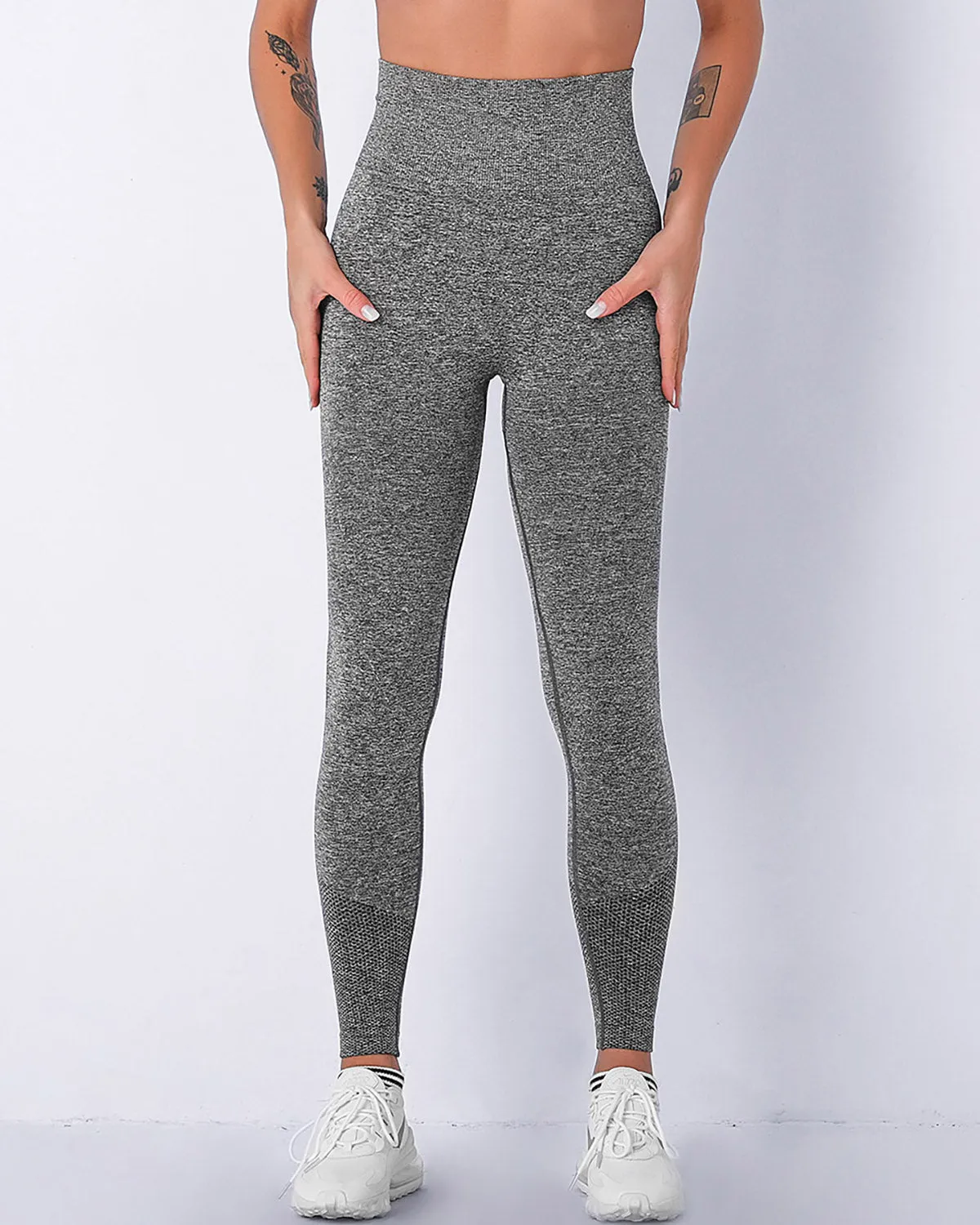 Jiulia Blanc Seamless Scrunch Leggings