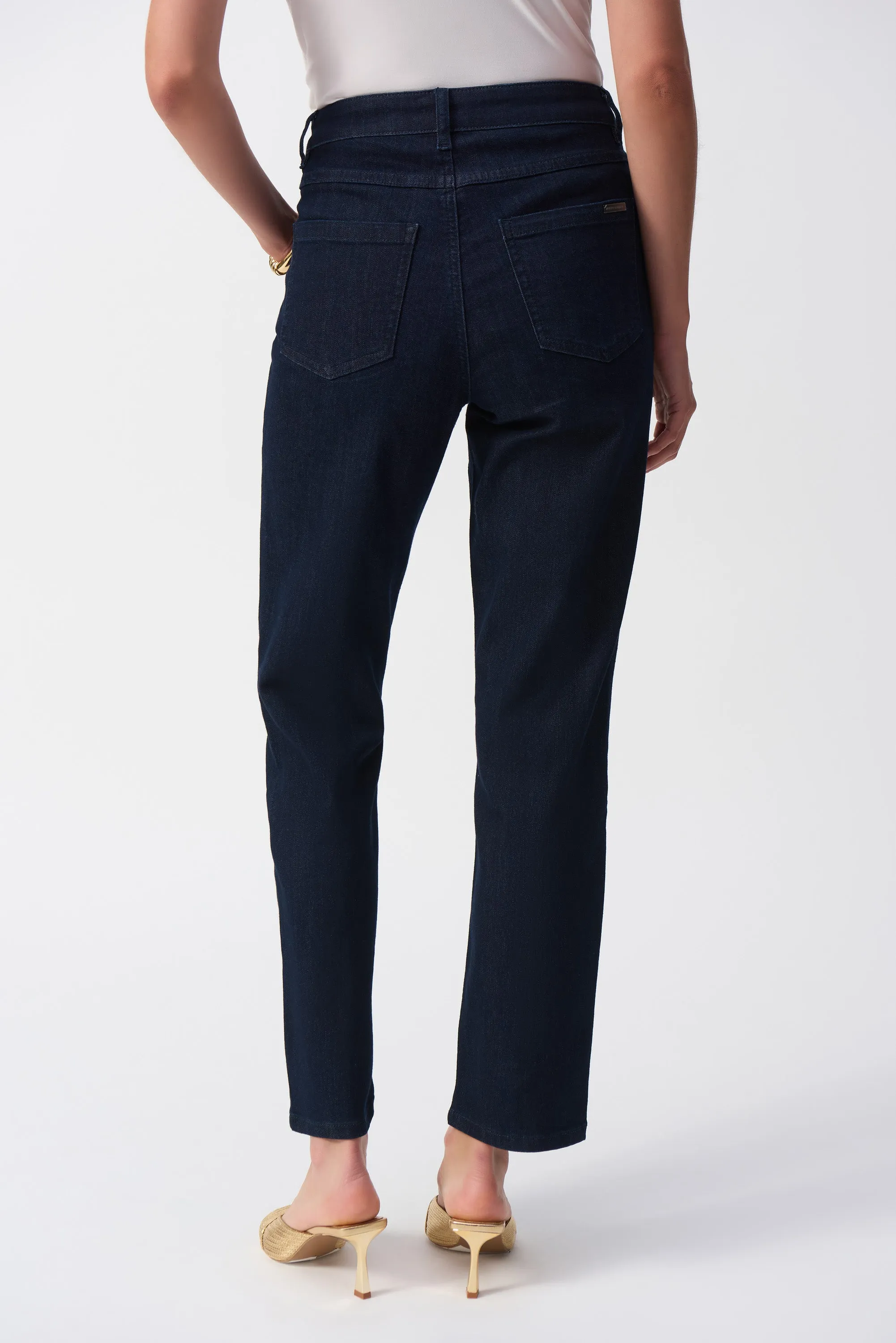 Joseph Ribkoff Gia Classic Slim Fit Stretch Jeans - Dark Denim Blue