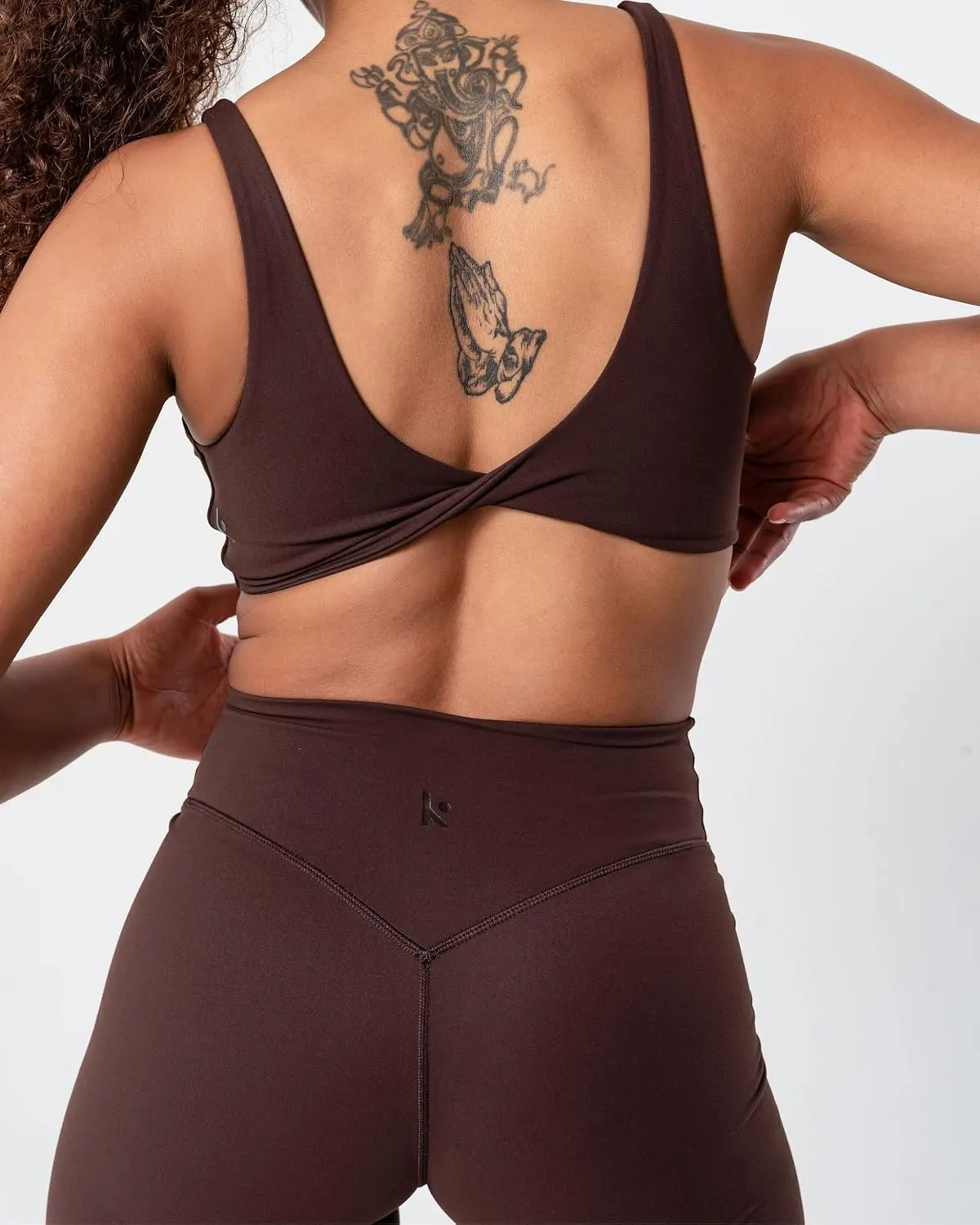 Kamo Fitness Serenity Shorts High Waisted 6" Inseam No Front Seam Thigh Friendly V Booty Seam Women's Biker Shorts