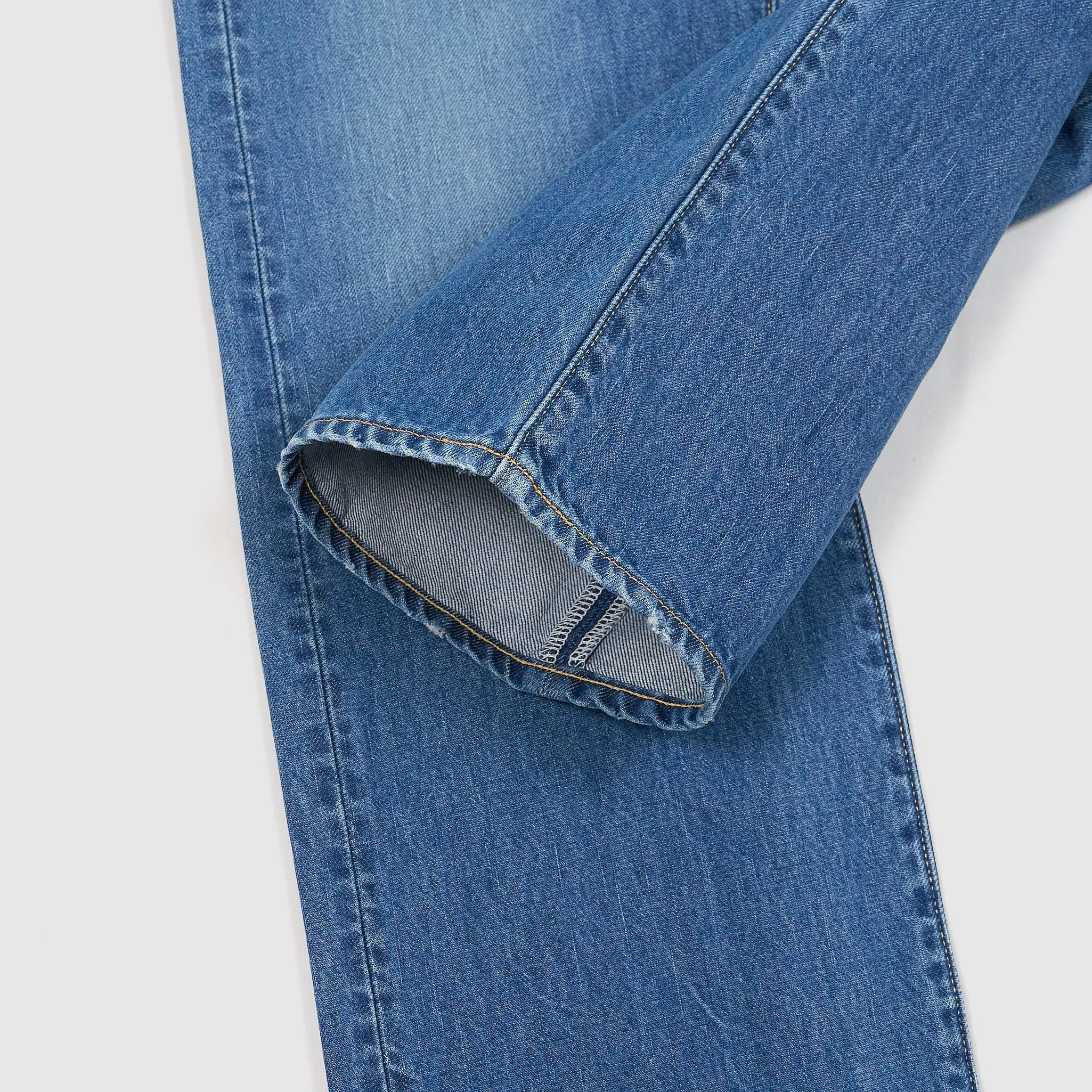 Kapital 5-Pocket 14oz Heavy Stone Wash Straight Leg Denim