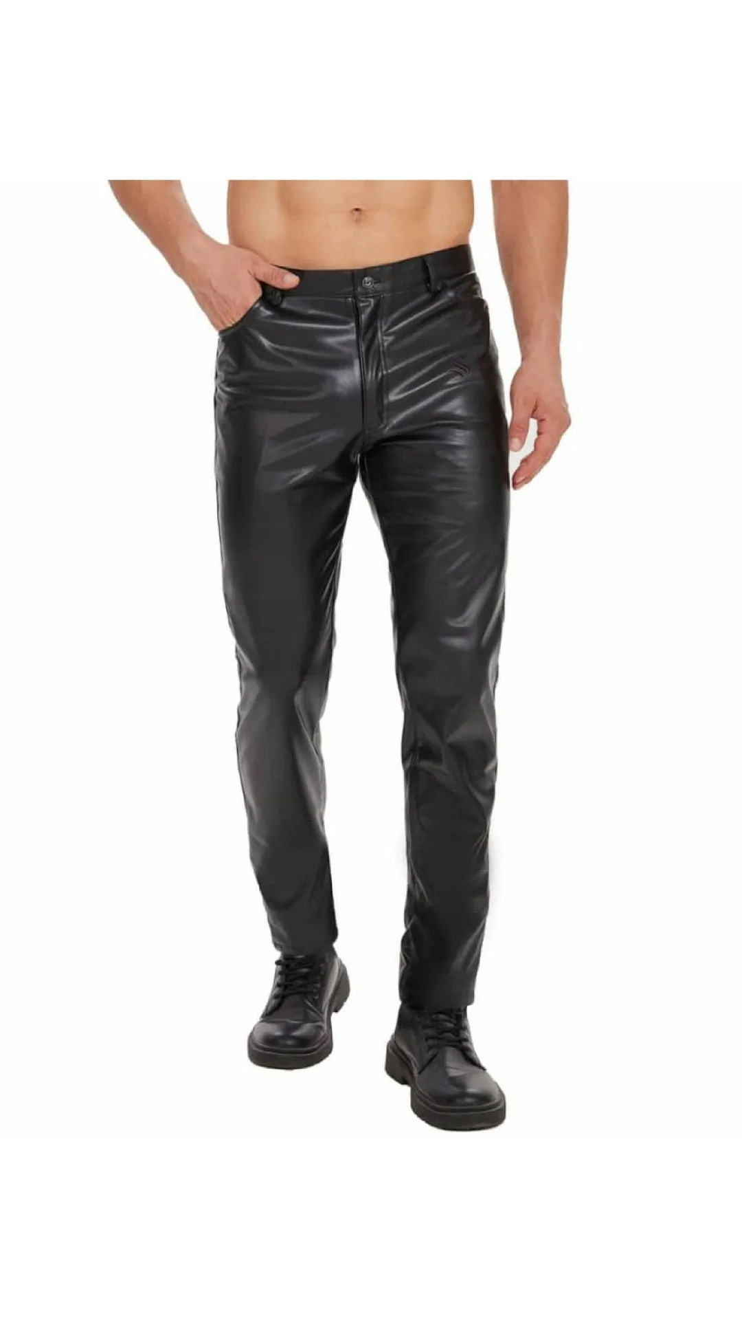 Kizbono 2B - Pu Leather Pants for Men