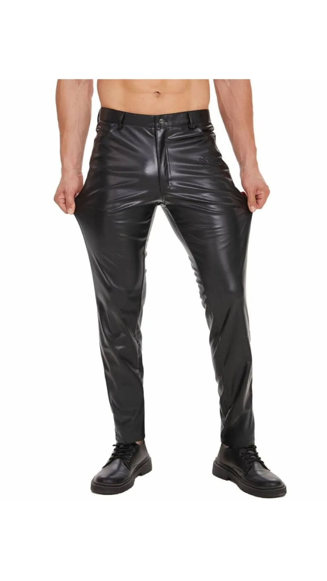 Kizbono 2B - Pu Leather Pants for Men