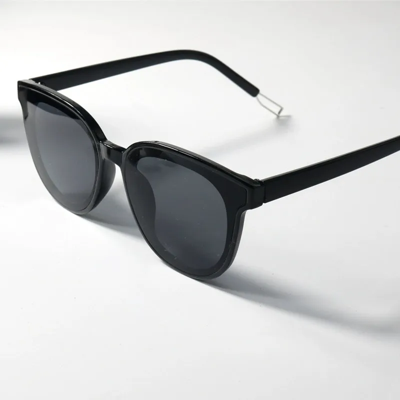 Korean Style GM Black Frame Polarized Driving Sunglasses UV-Proof Little Red Book Emerald Face Slimming Artifact Trendy Sunglasses