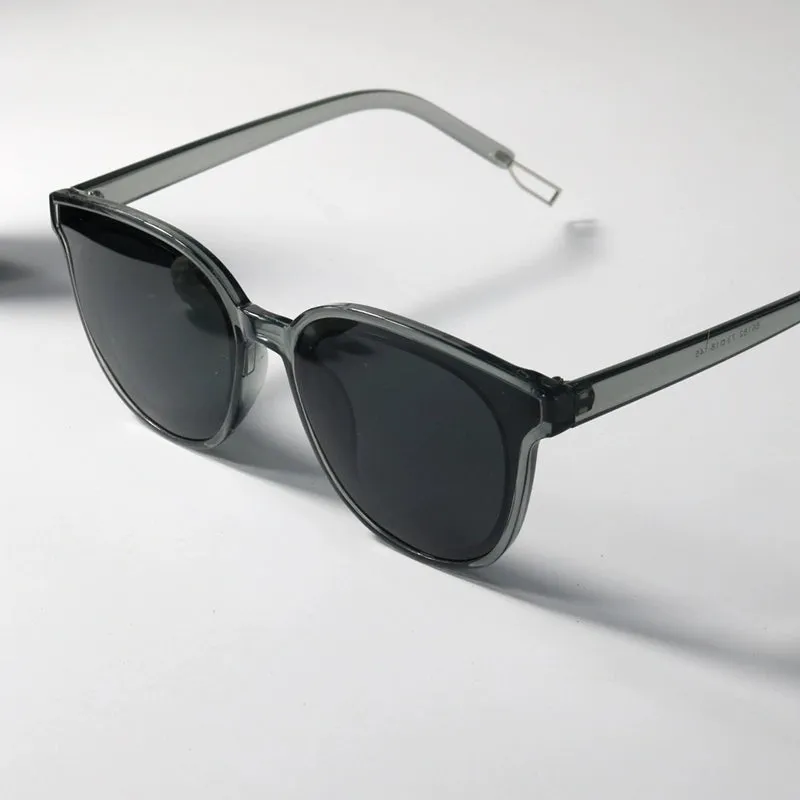 Korean Style GM Black Frame Polarized Driving Sunglasses UV-Proof Little Red Book Emerald Face Slimming Artifact Trendy Sunglasses
