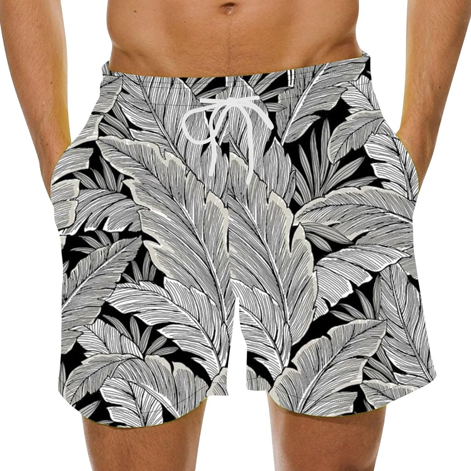 Linen Short Leisure and Fitness Sports Plus Size Five Quick Drying Beach Pants Shorts Green Mens Shorts Mens Swim
