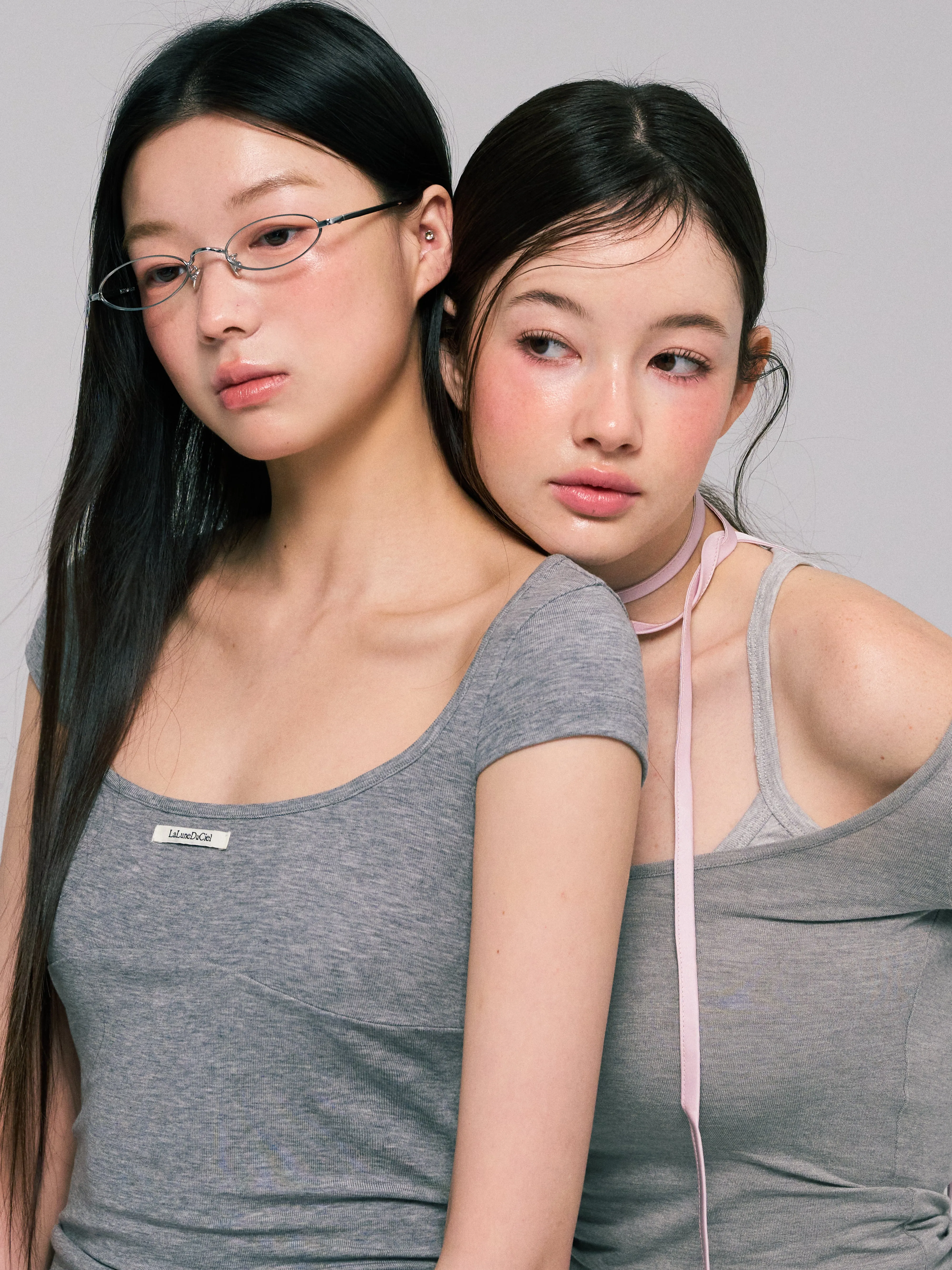 LLDC 'NEAT COLLECTION'  Grey Fake-Two Sporty Set